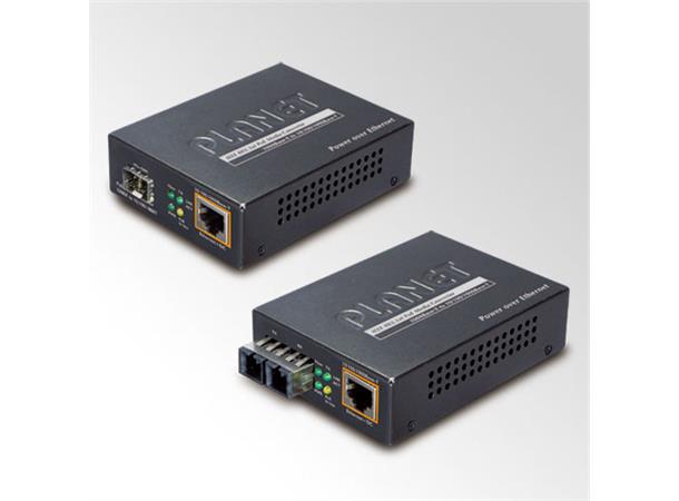 Converter  10/100/1000B/Tx to SFP Planet: IEEE802.3at PoE 30W
